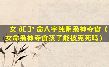 女 🌺 命八字纯阴枭神夺食（女命枭神夺食孩子能被克死吗）